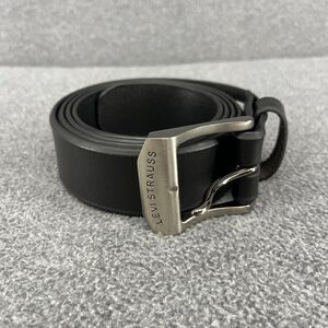 Levis Belt Mens Size 48 Black Genuine Leather Metal Buckle 17LV0204 Classic